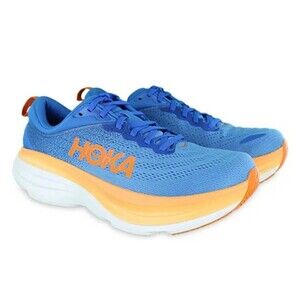 Size 9 - Men's Hoka One One HOKA Bondi 8 Coastal Sky Vibrant Orange NEW